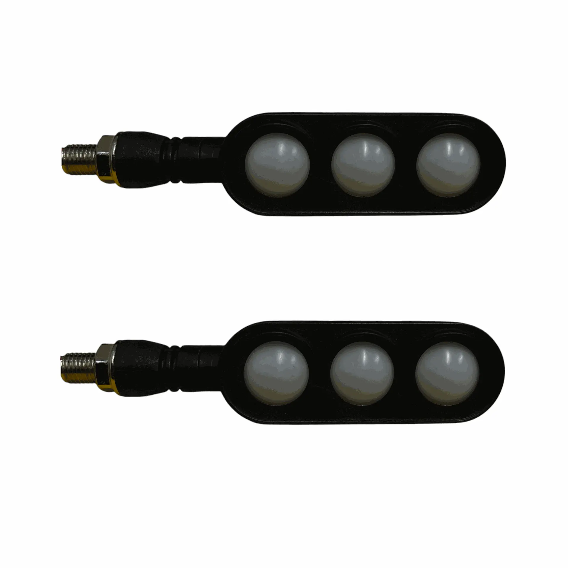 Direccional bicolor ámbar/verde universal para moto con funciones — foto 2 de 2
