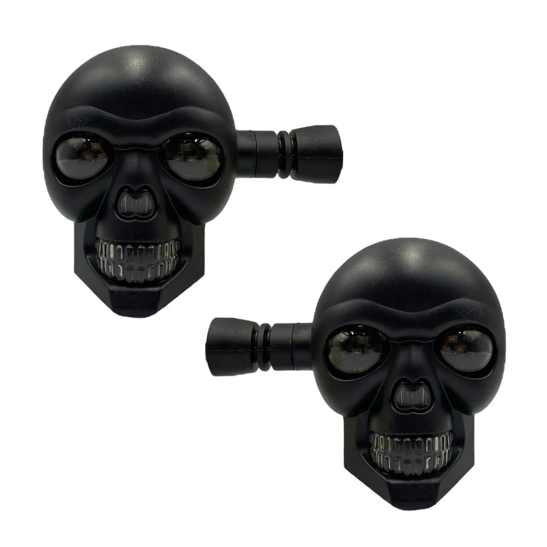 Direccional secuencial LED tipo calavera universal amarillo/rojo — foto 2 de 2
