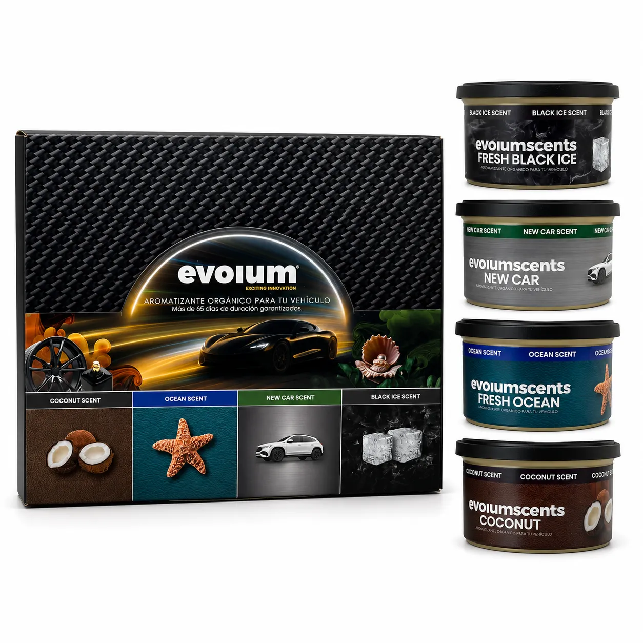 Aromatizante evolum de 24 piezas