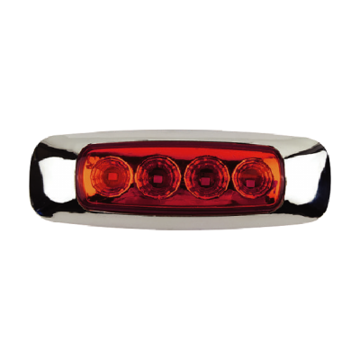 Plafón direccional con 4 LED (ámbar y rojo)