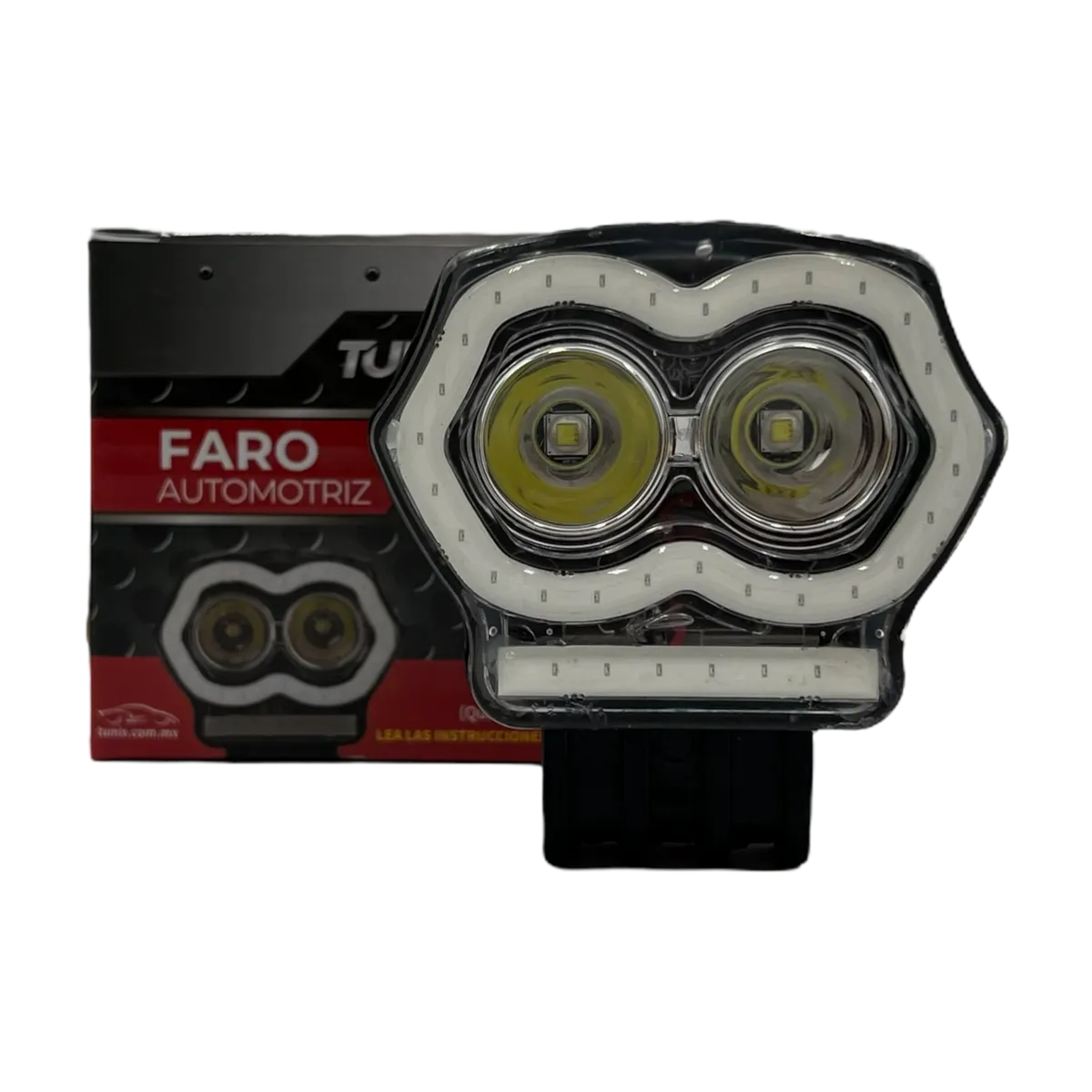 Faro para moto con ojo de ángel de color y usb