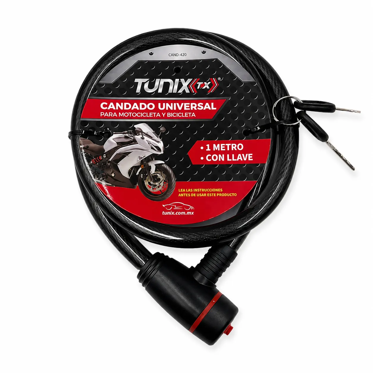 Candado universal (moto, reja, casa etc)