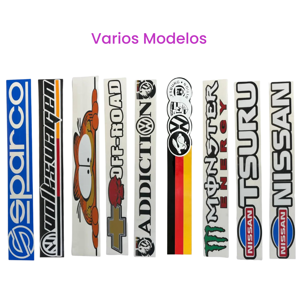 Sticker grande para parabrisas