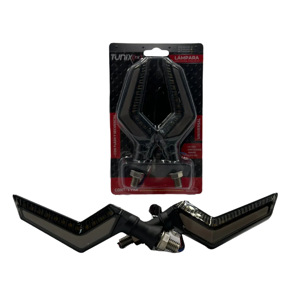 Direccional para moto con 24 LED tipo dinámica 