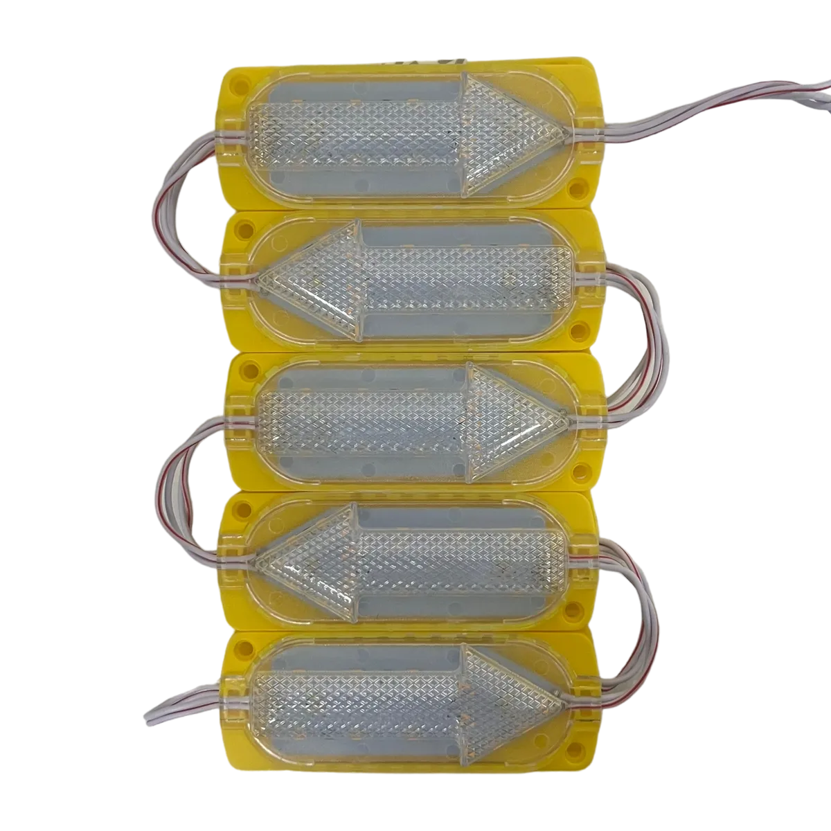 Modulo LED tipo flecha en varios colores (tira de 10 piezas)