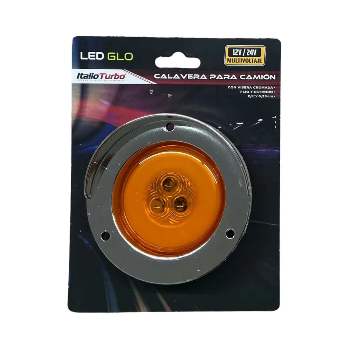 Plafón direccional GLO para camión de 2.5" con visera