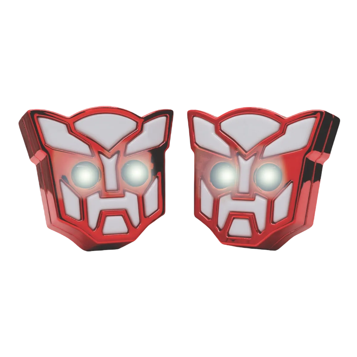 Luz LED decorativa tipo Transformers con carcaza de color (azul, blanco y rojo)