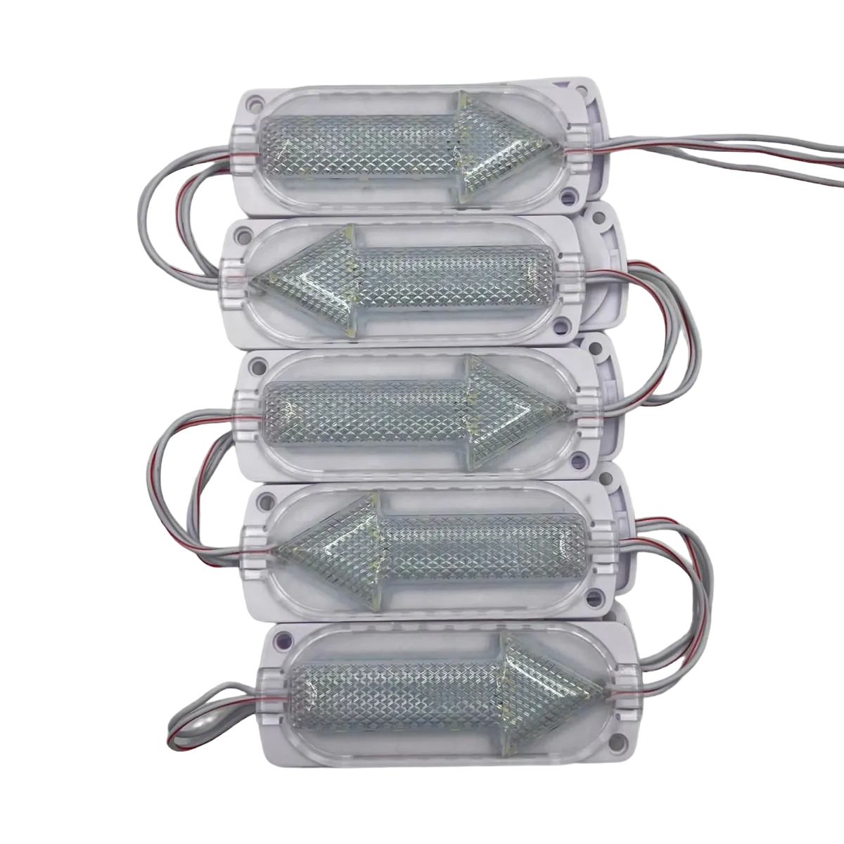 Modulo tipo flecha con 15 LED tira de 10 piezas
