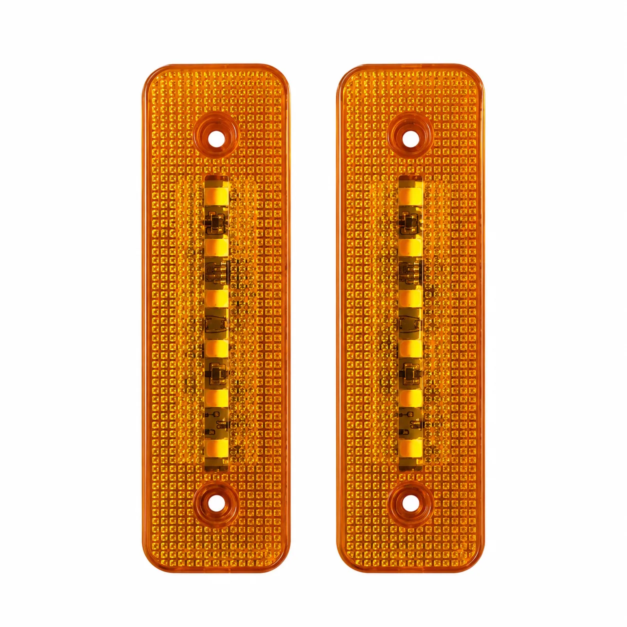 Par de plafón lateral para camión con 6 LED y reflejante 