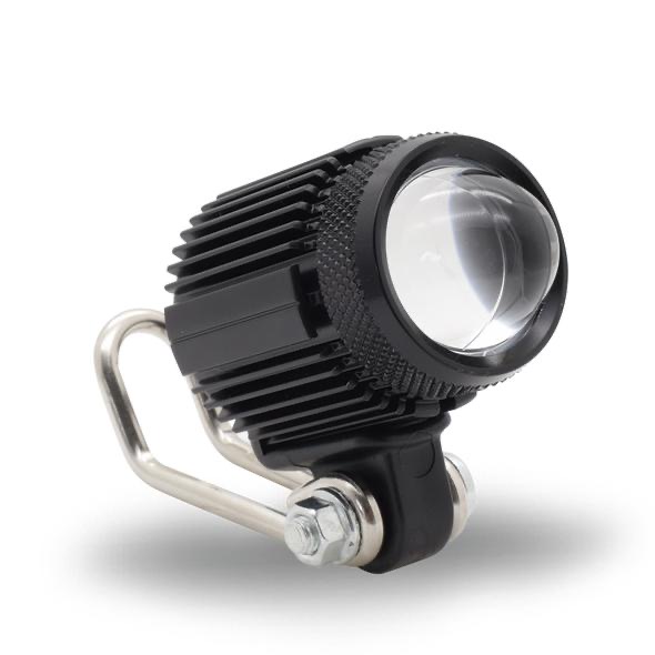 Faro LED tipo cañon con luz blanco y amarillo