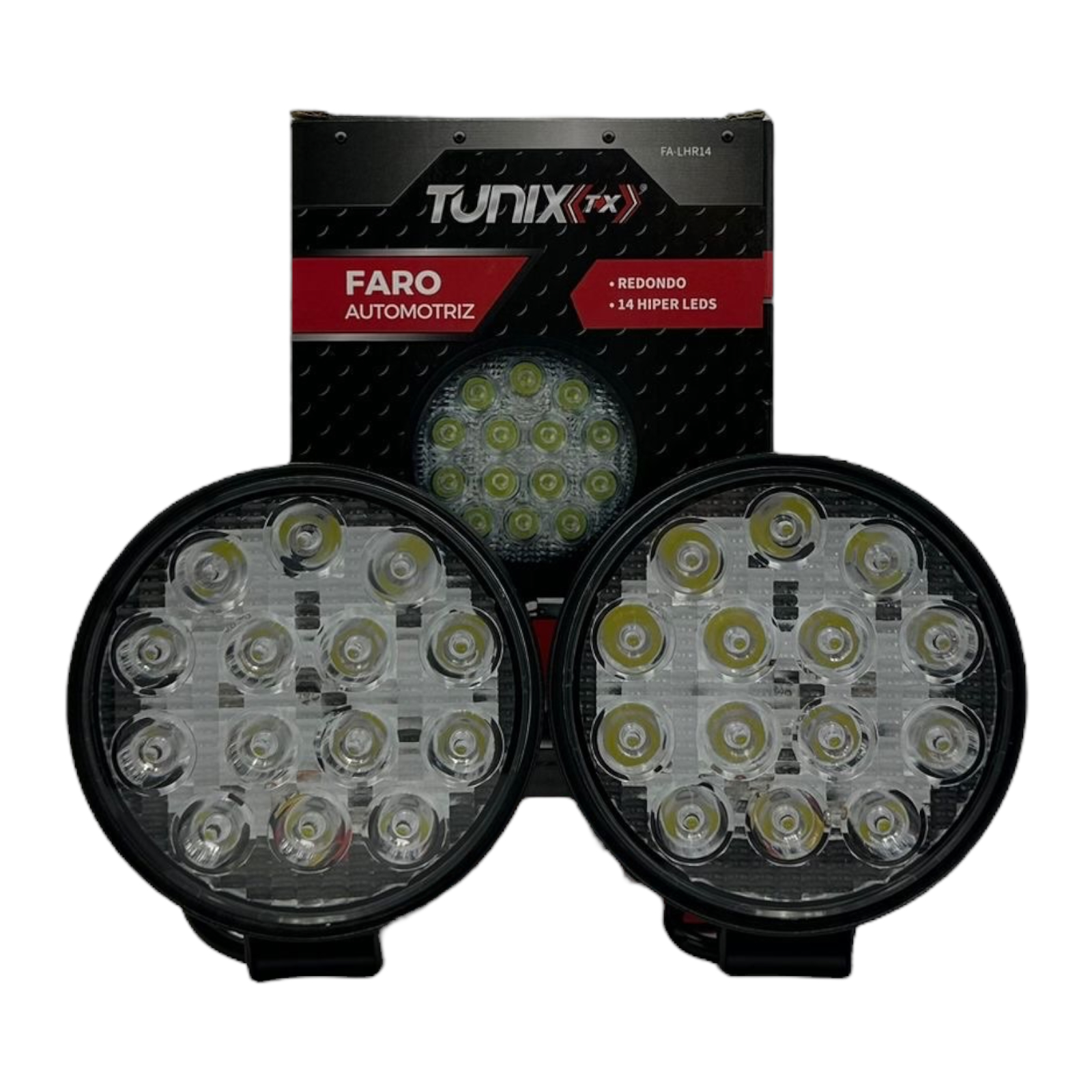 Faro redondo con 14 hiper LED
