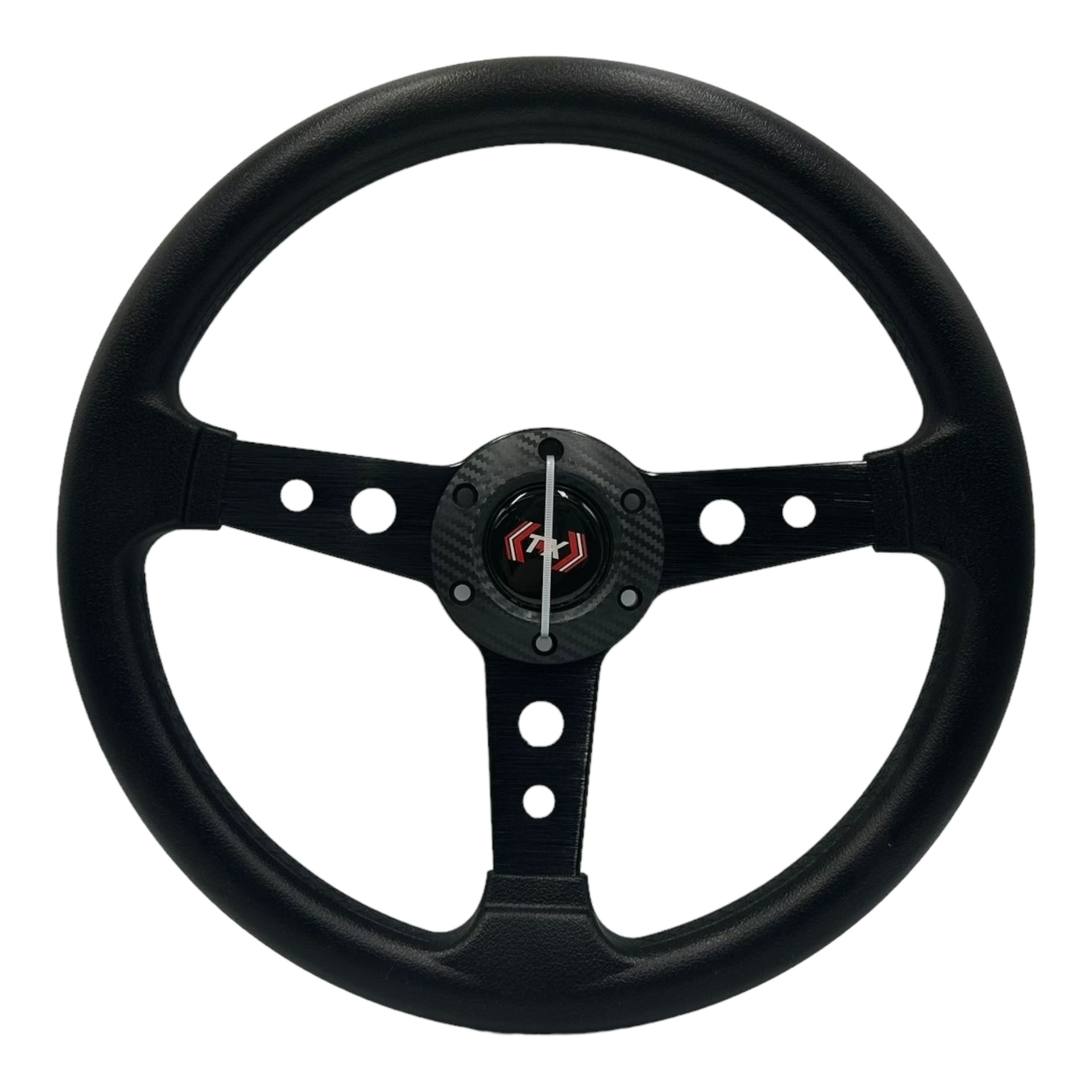 Volante deportivo con rayo negro
