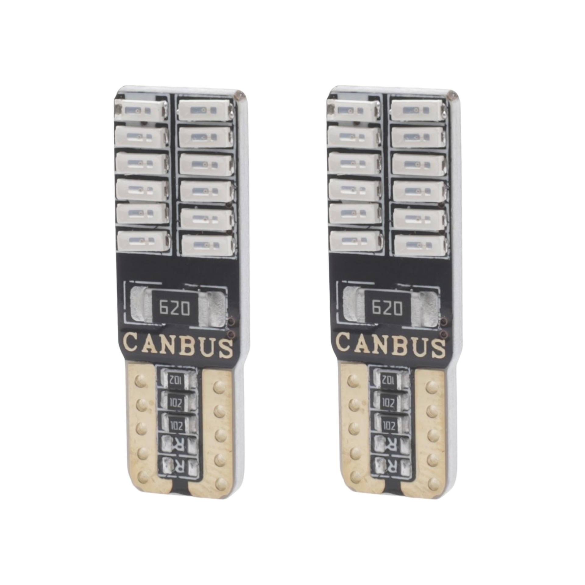 Foco de pellizco T10 con 24 LED y canbus