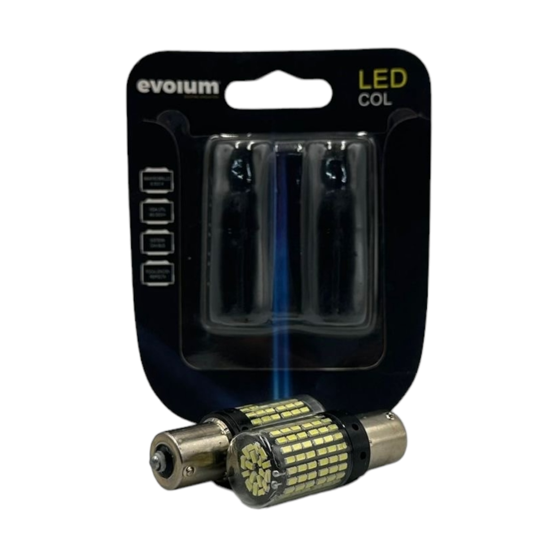 Foco de 1 polo con patas parejas de 144 LED (1156)