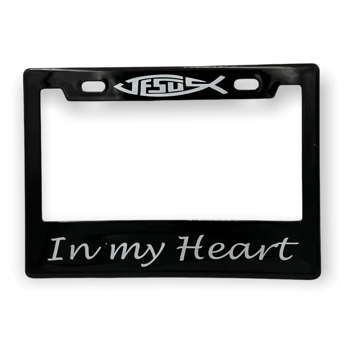Portaplaca para motocicleta Jesus