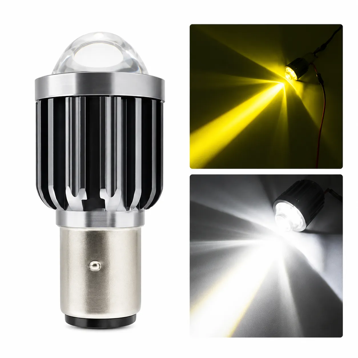 Foco LED para moto bicolor