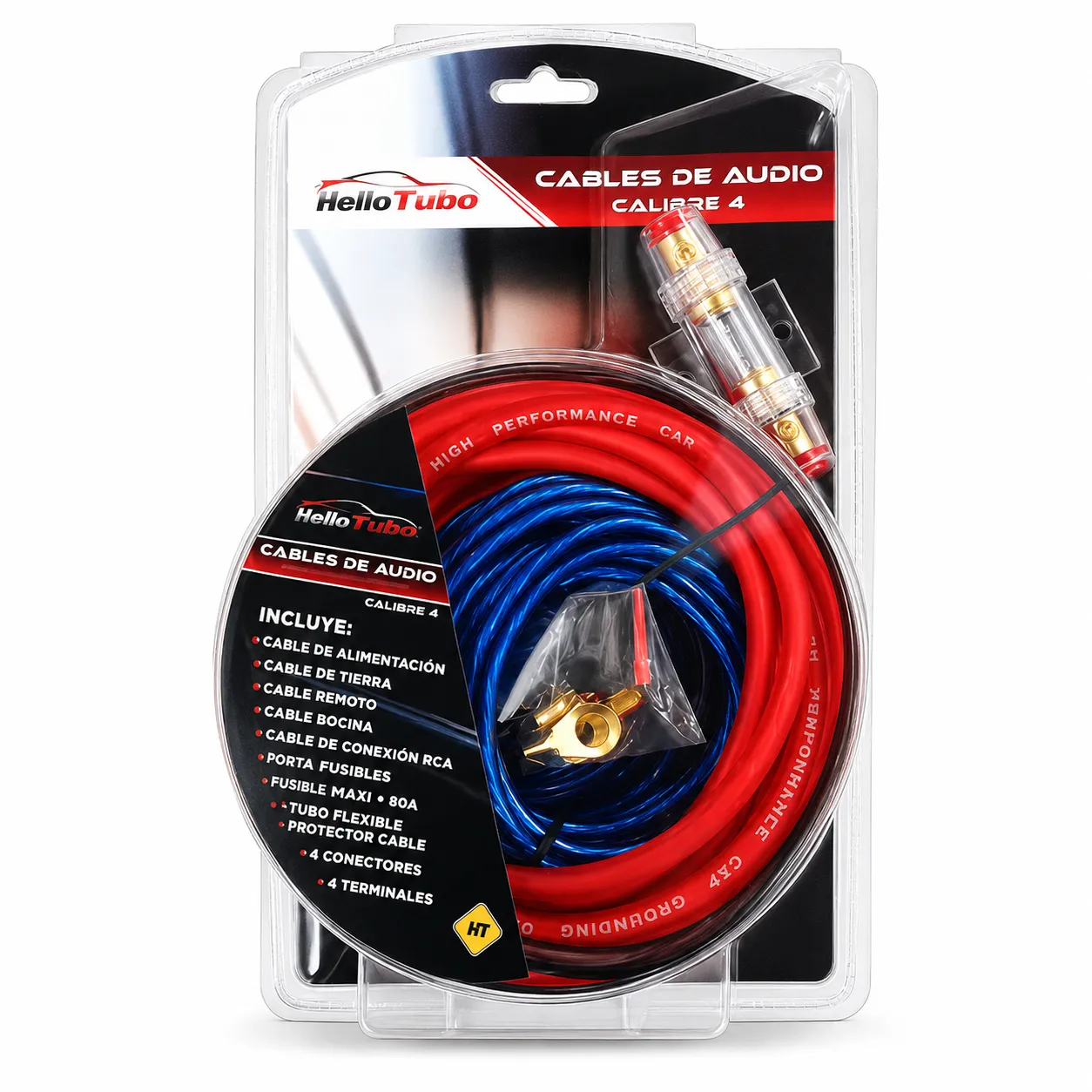 Cables de audio calibre 4 KIT