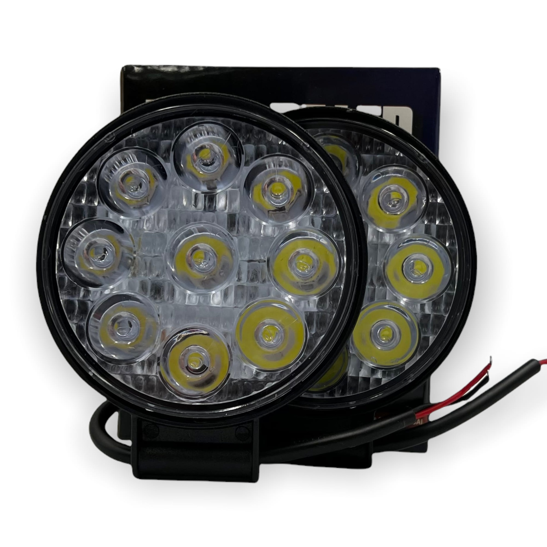 Faro redondo de 9 LED función fijo