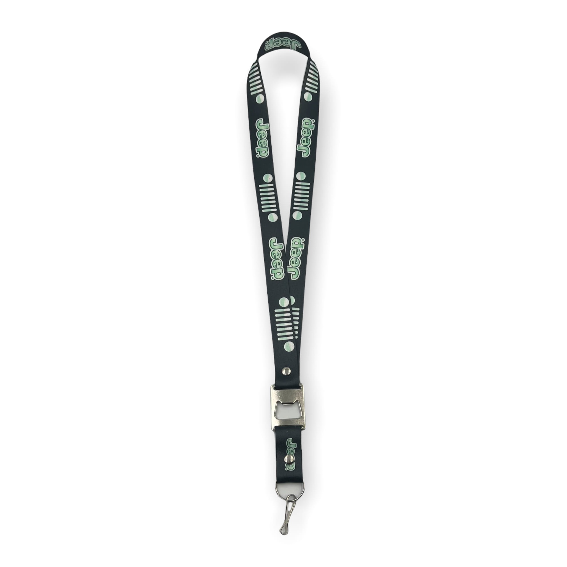 Lanyard con destapador Jeep verde
