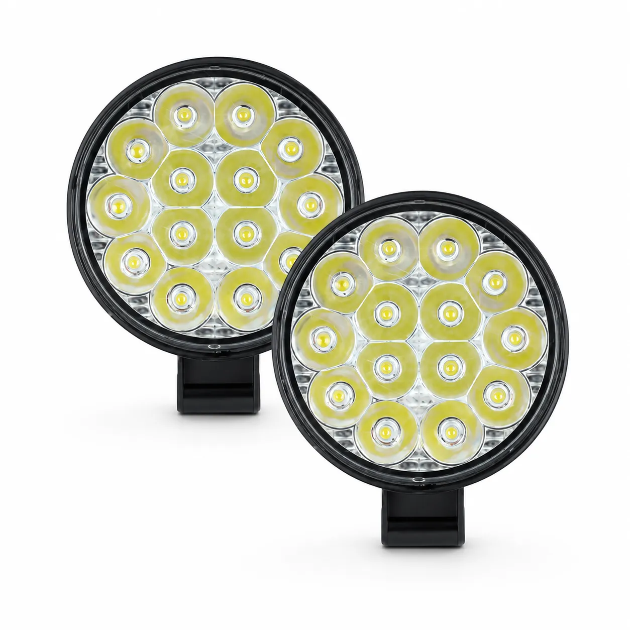 Faro redondo chico de 16 LED función fijo + estrobo