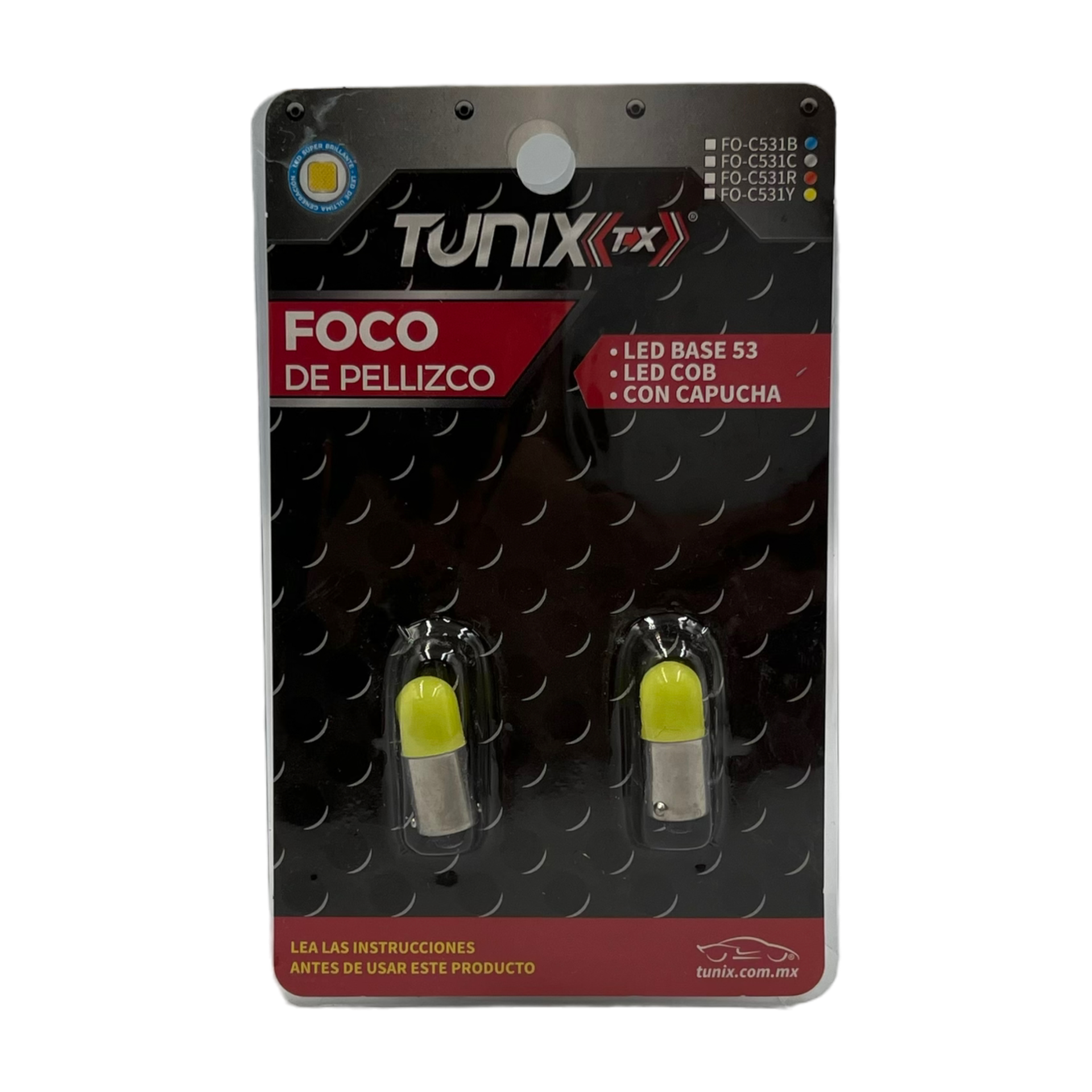 LED base 53 con capucha varios colores