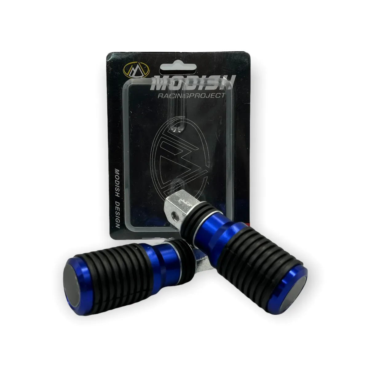 Pedal para moto en varios colores (azul, negro y rojo) — Azul