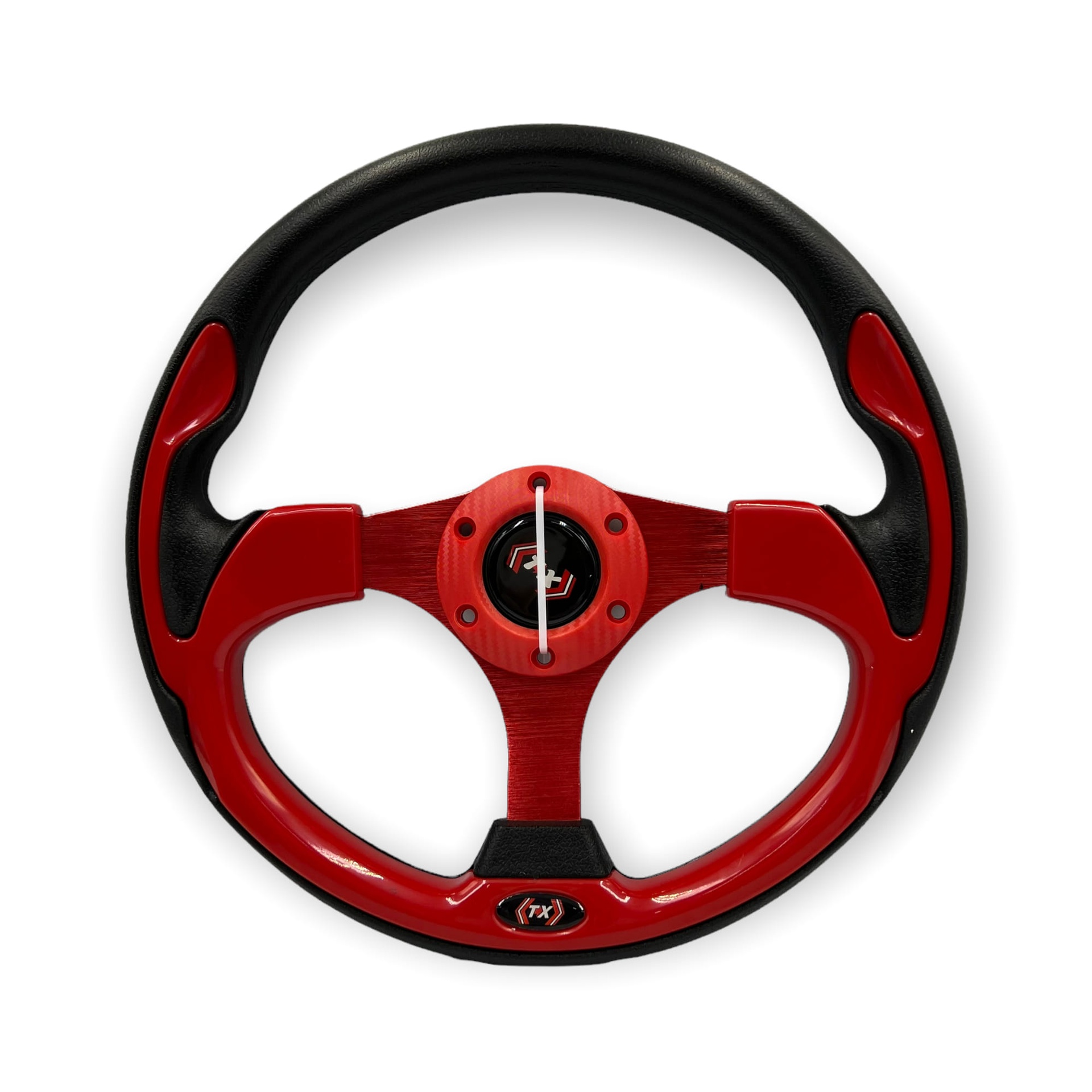 Volante deportivo color rojo