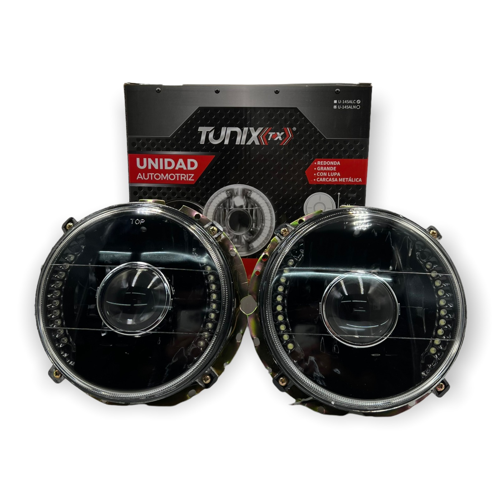 Unidad de 7" con lupa y base metálica color humo