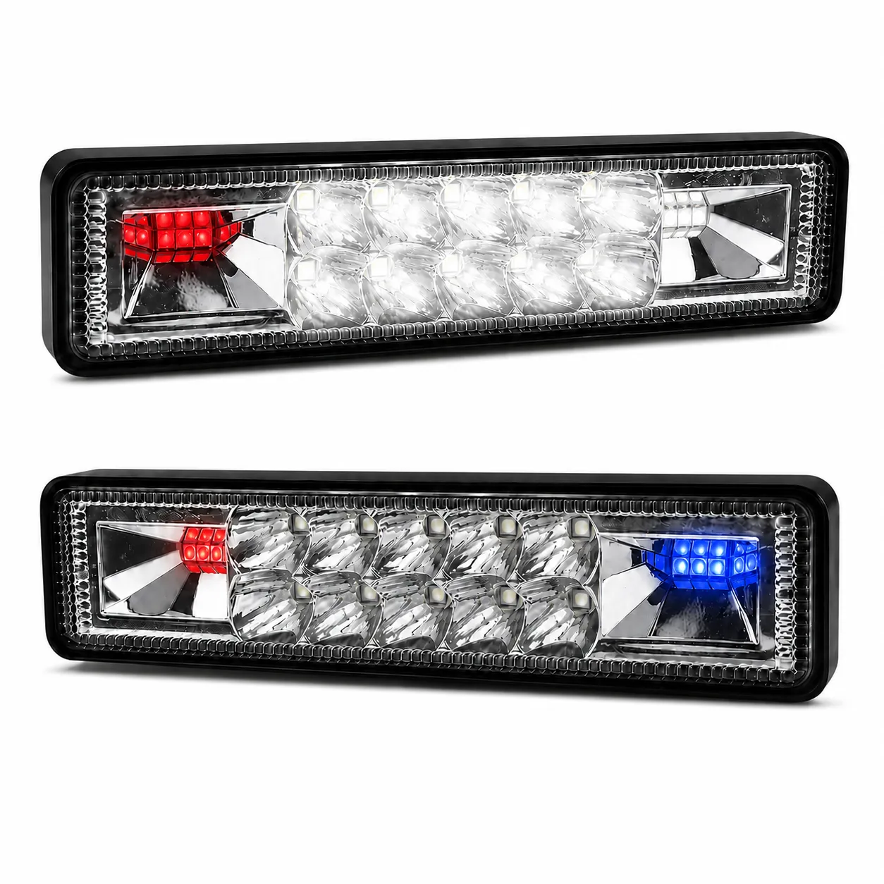 Barra LED con cuartos código patrulla Tunix