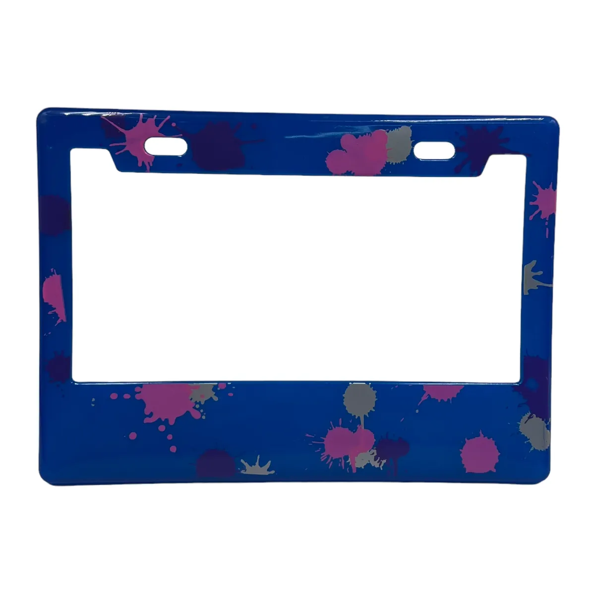 Portaplaca flexible para moto manchas varios colores 
