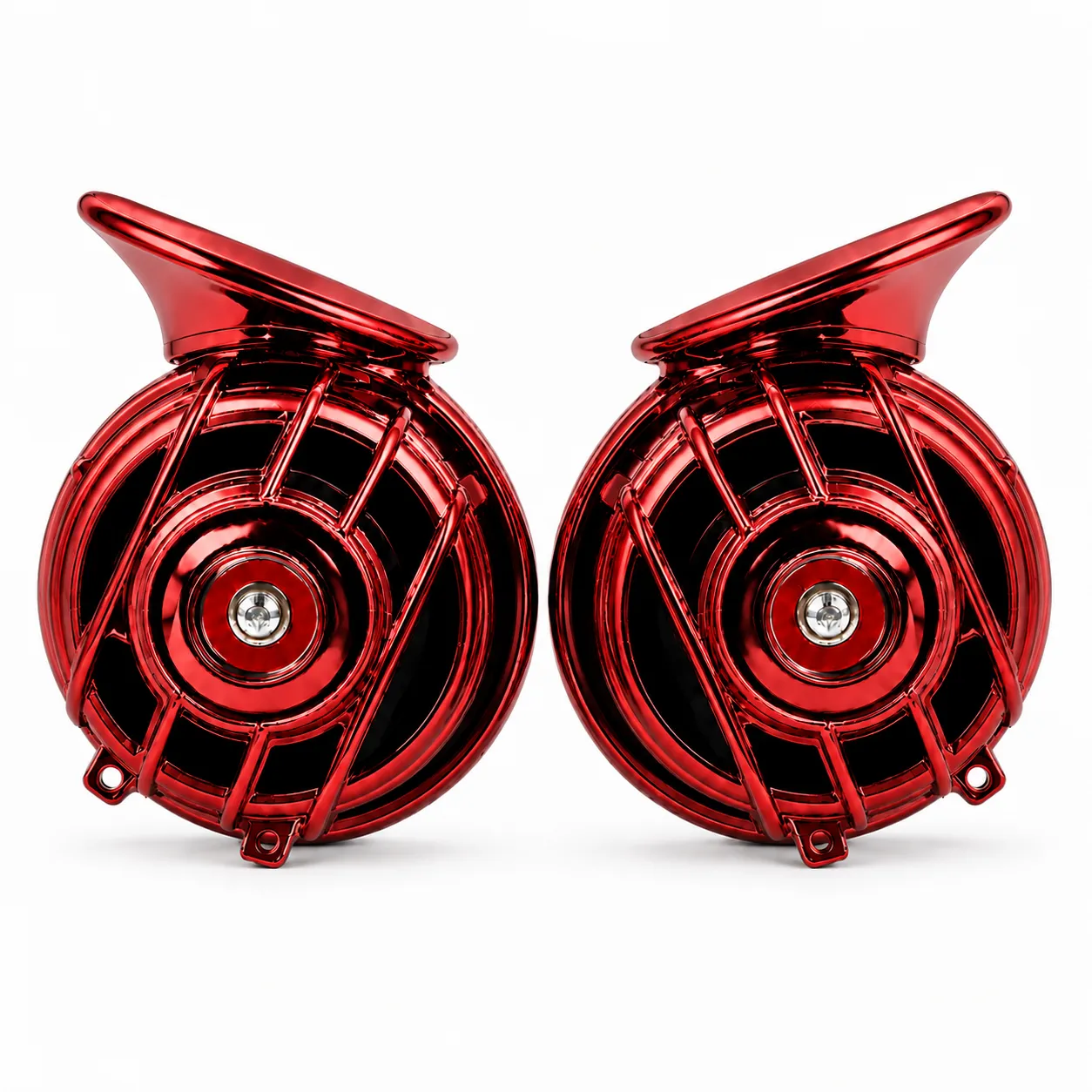 Bocina de caracol rojo