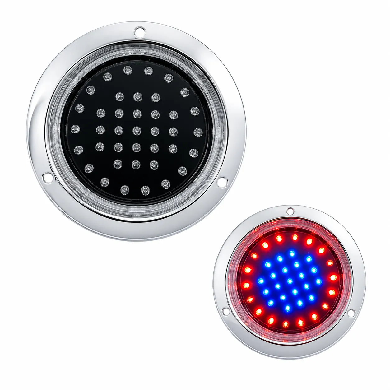 Plafón para camión tipo domo totalmente cromado