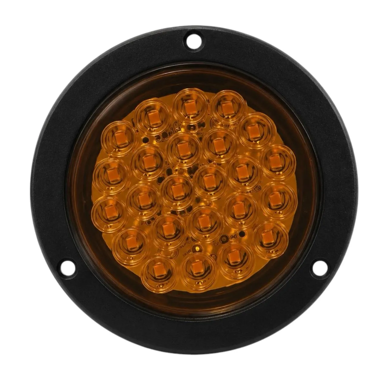 Plafón redondo de 24 LED con borde negro