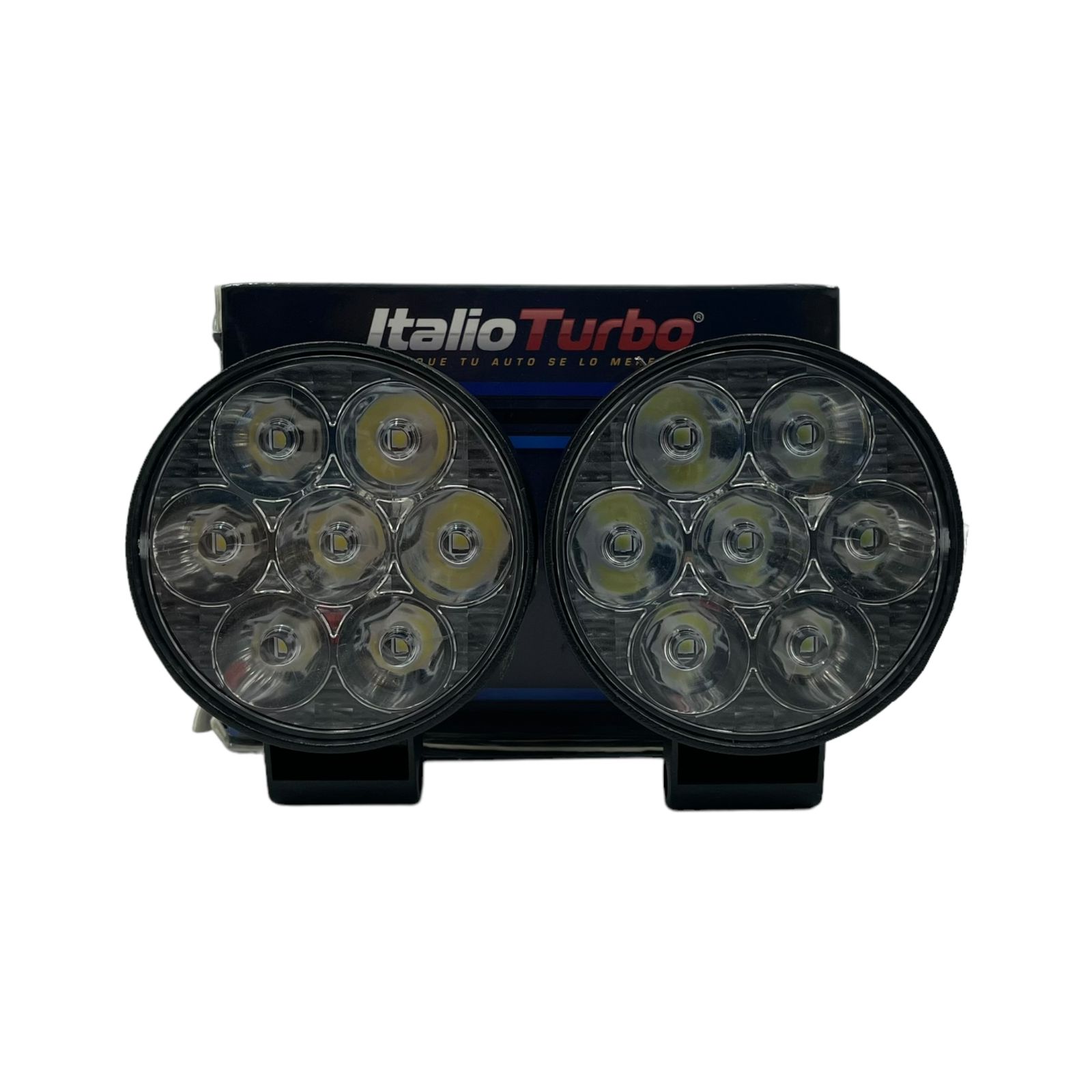 Faro LED mini redondo de 7.5" multivoltaje