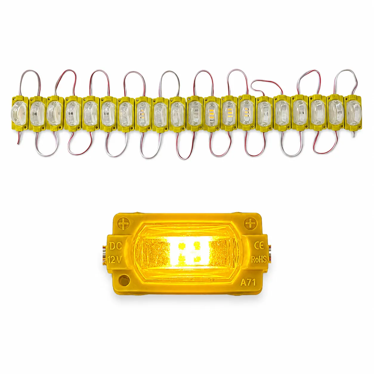 Modulo de 3 LED con lupa (tira de 20piezas) 