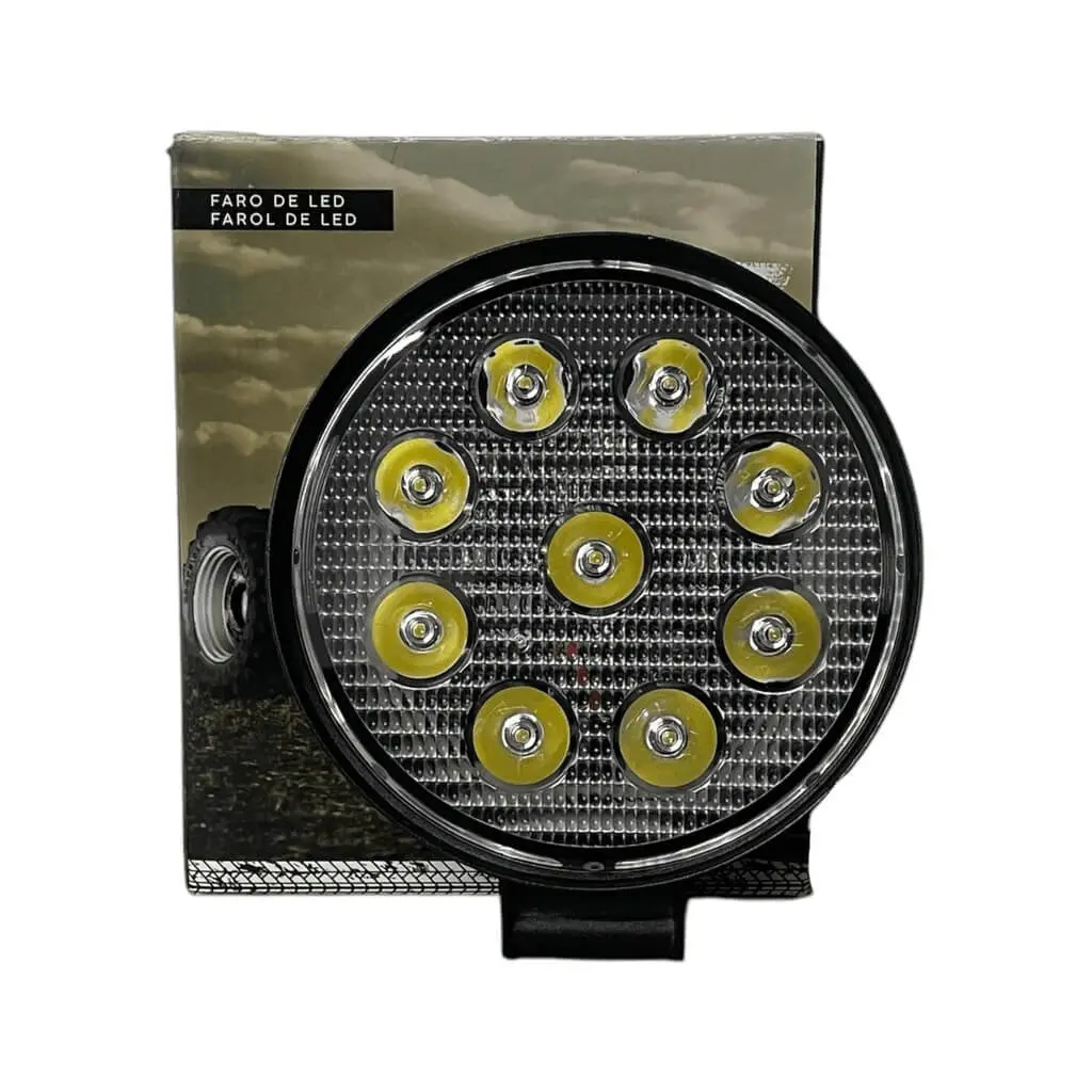 Faro redondo de 9 LED