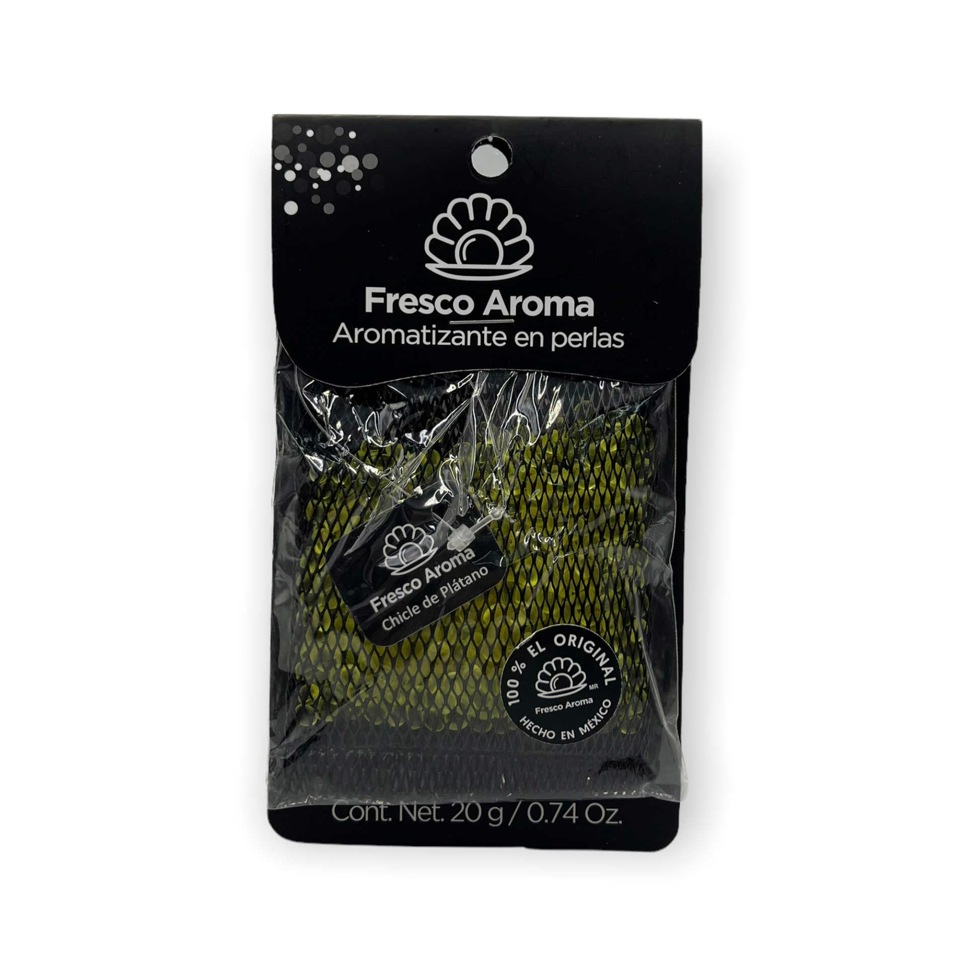 Aromatizante en perlas chicle platano