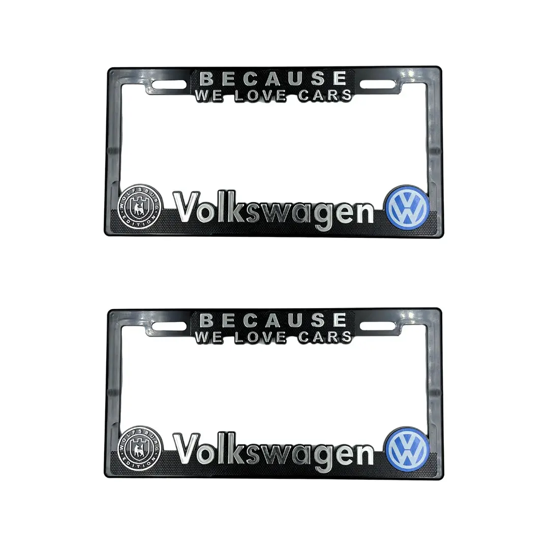 Portaplaca premium VW We love cars