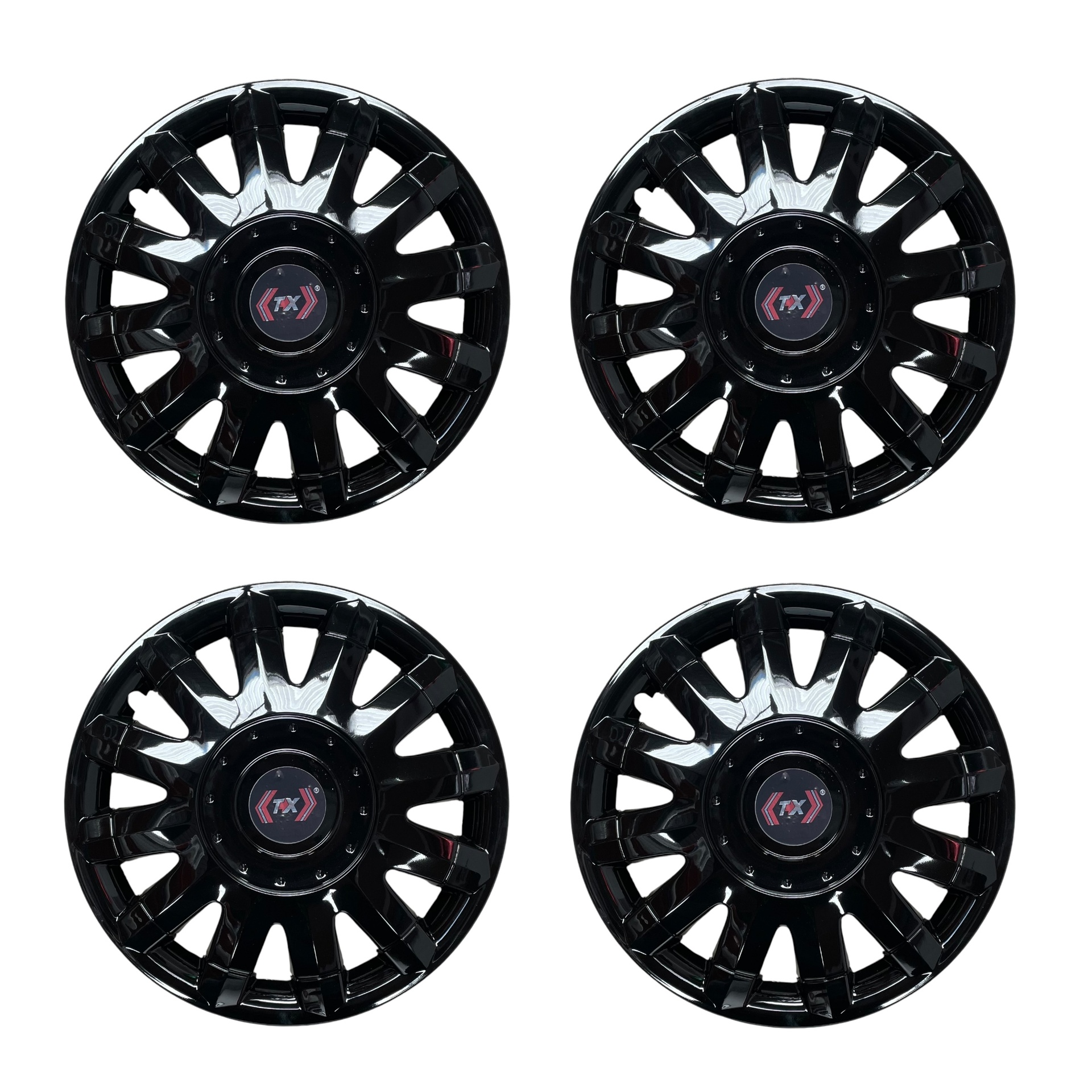 Tapon de rin negro tipo Seat 14