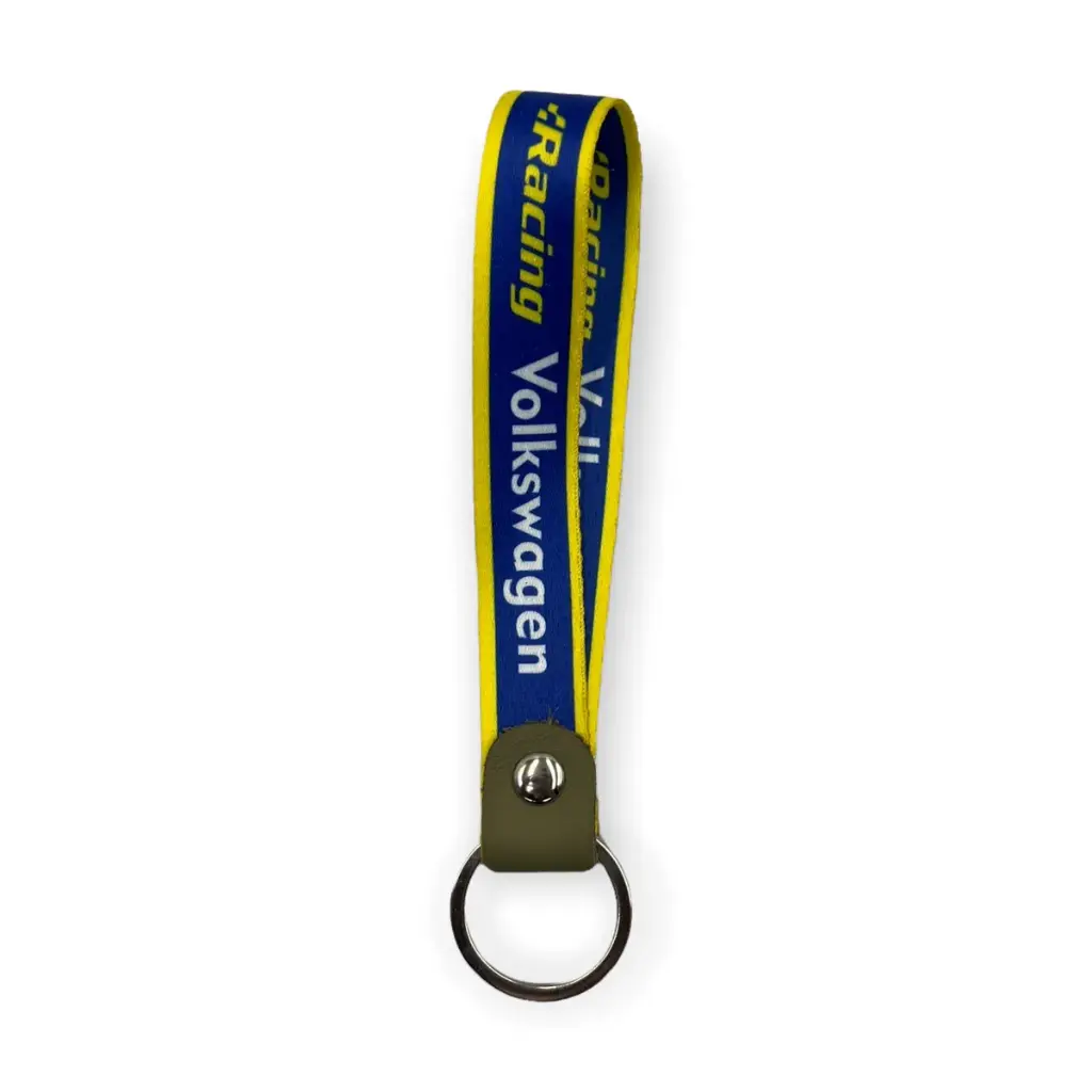Llavero sublimado VW Racing amarillo
