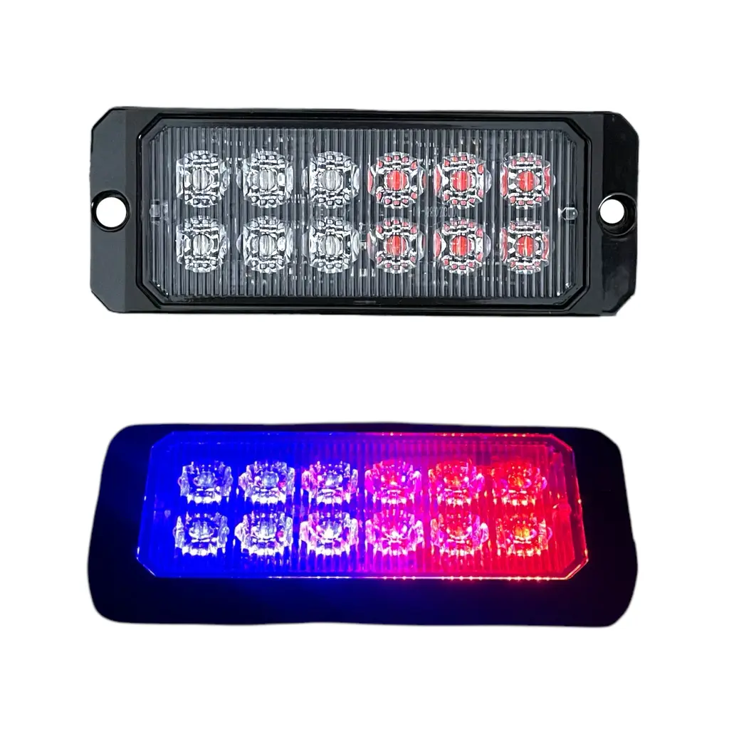 Estrobo código patrulla de 12 LED con funciones