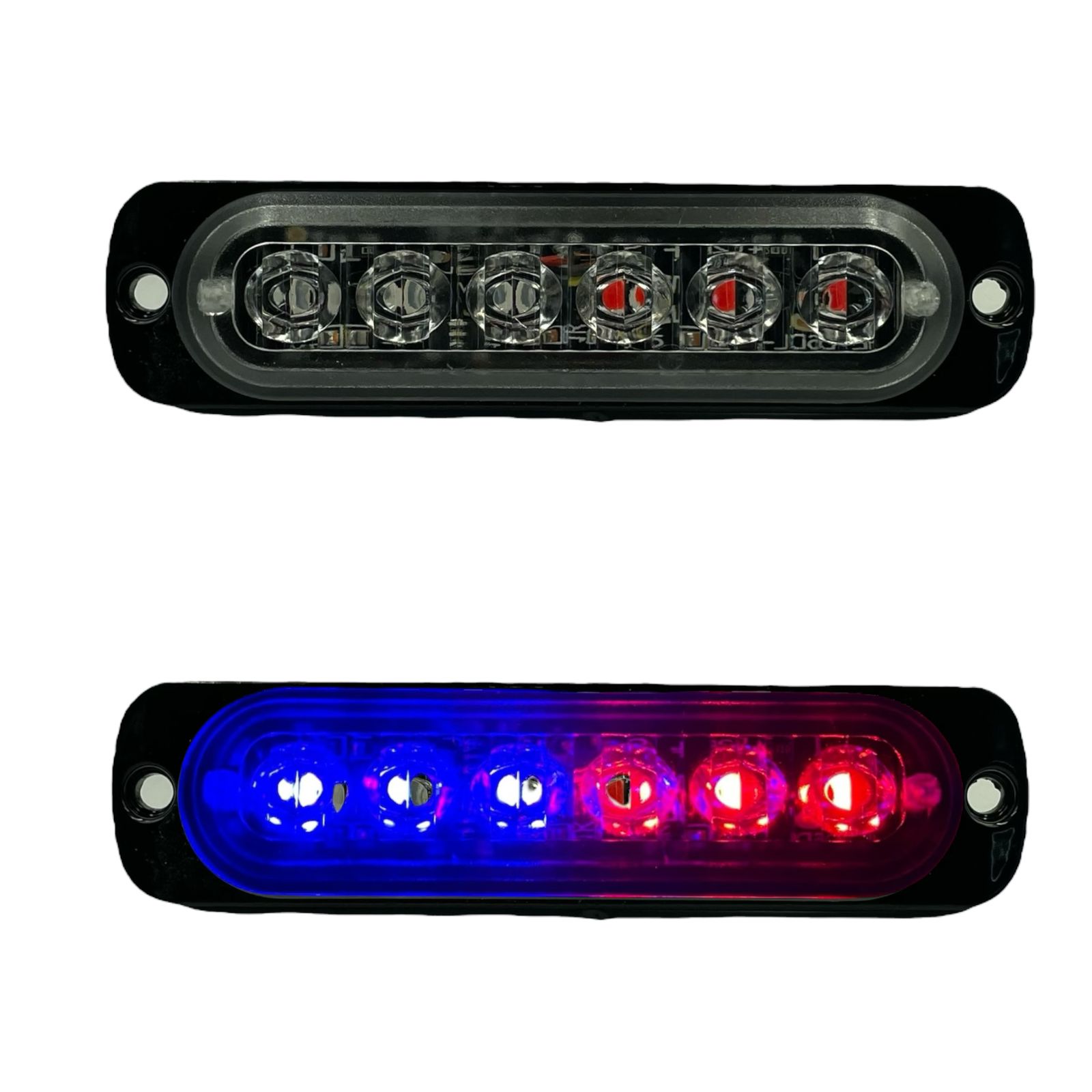 Estrobo de 6 LED código patrulla
