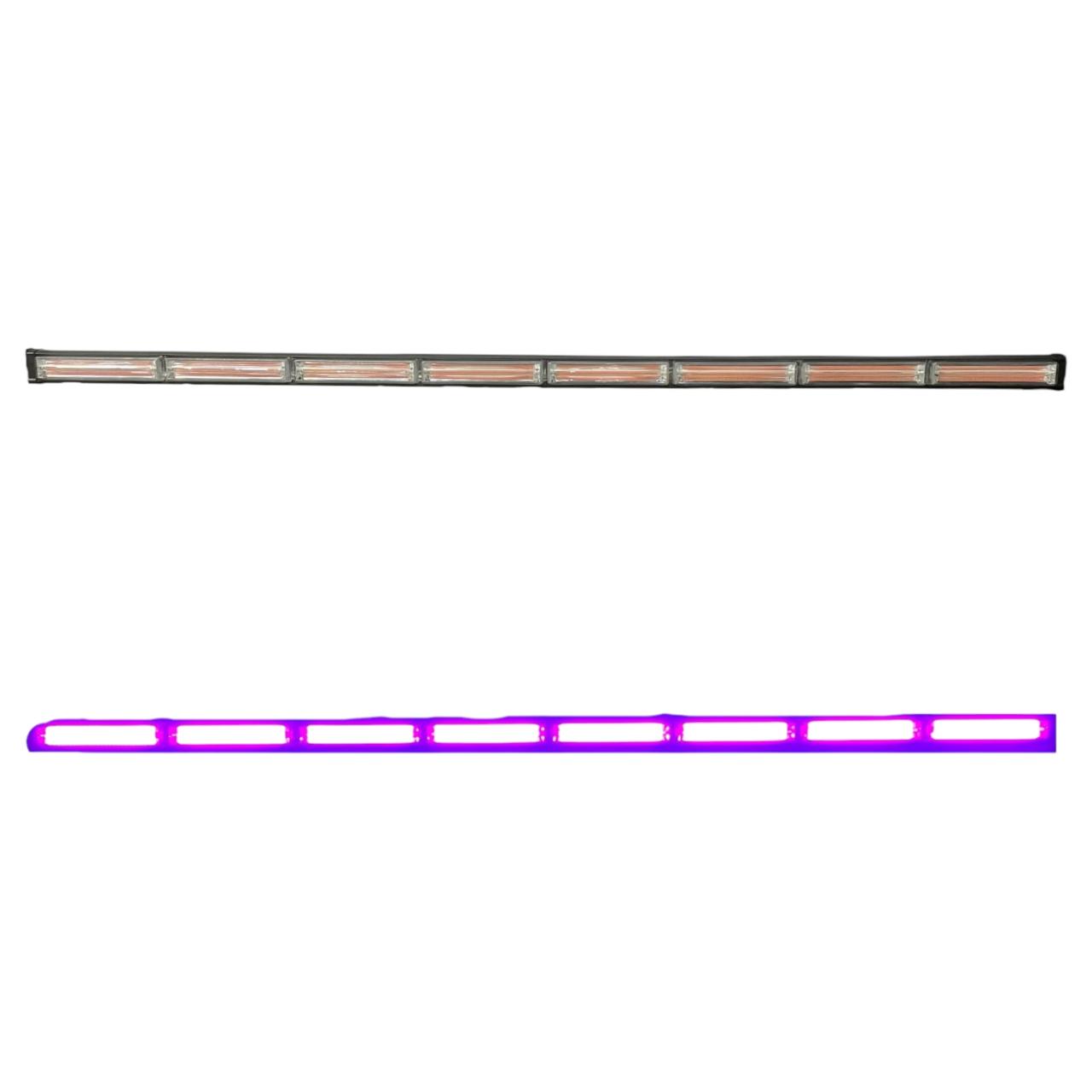 Barra LED morado alta intensidad de 8 módulos COB