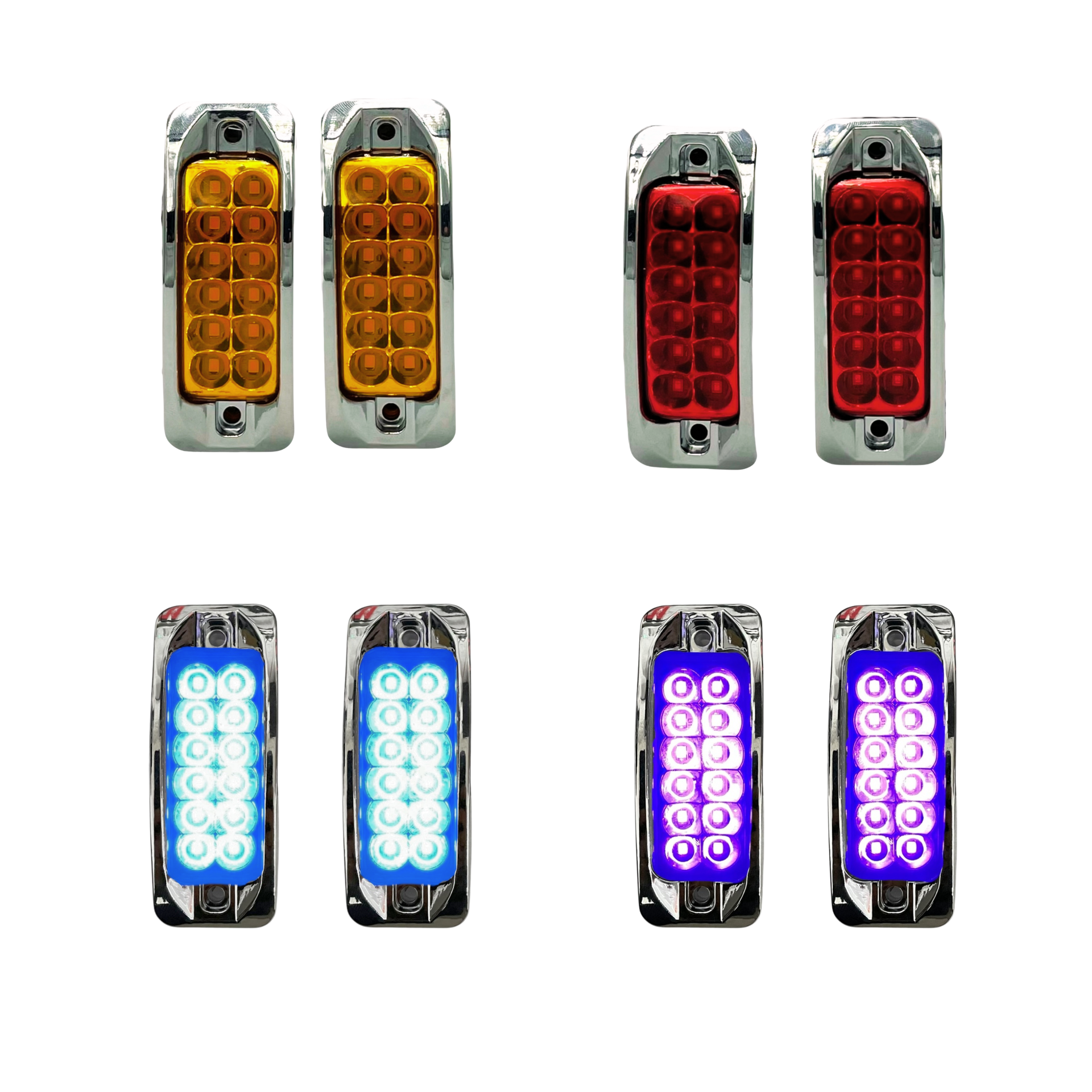 Plafón lateral de 12 LED 