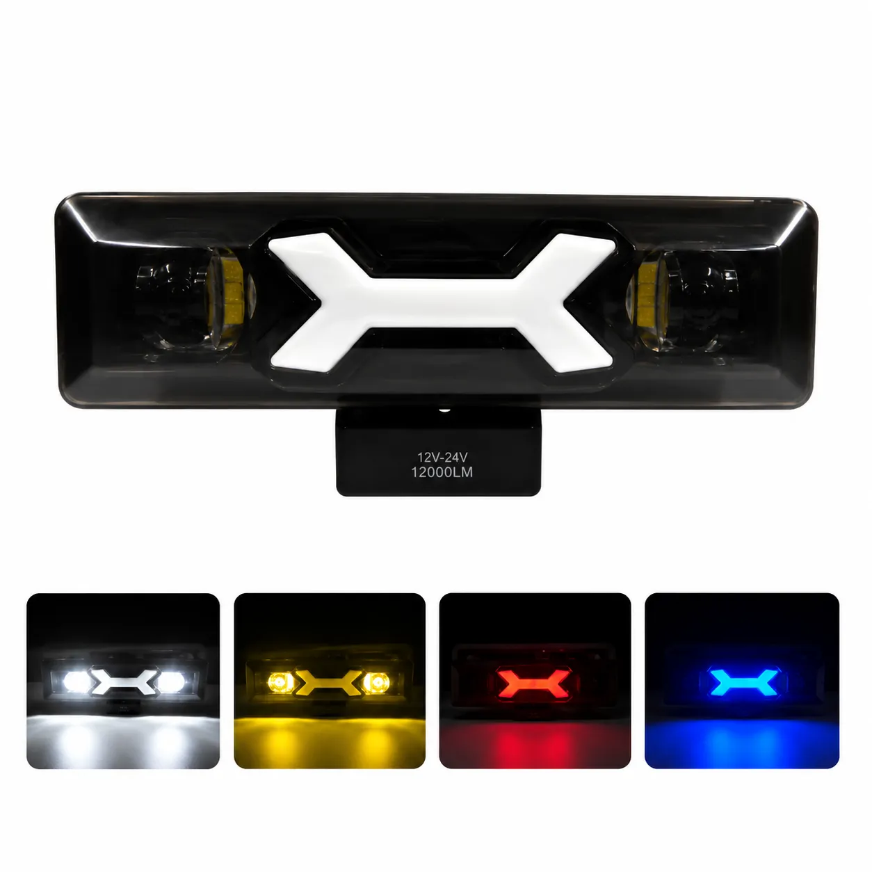 Barra LED de alta intensidad con DRL rojo/azul — foto 1 de 3