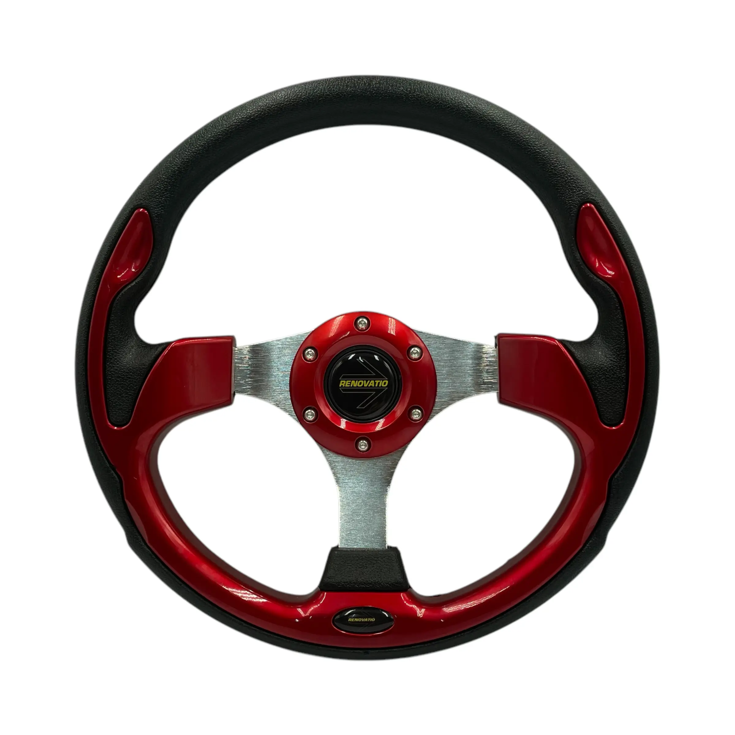 Volante deportivo rojo
