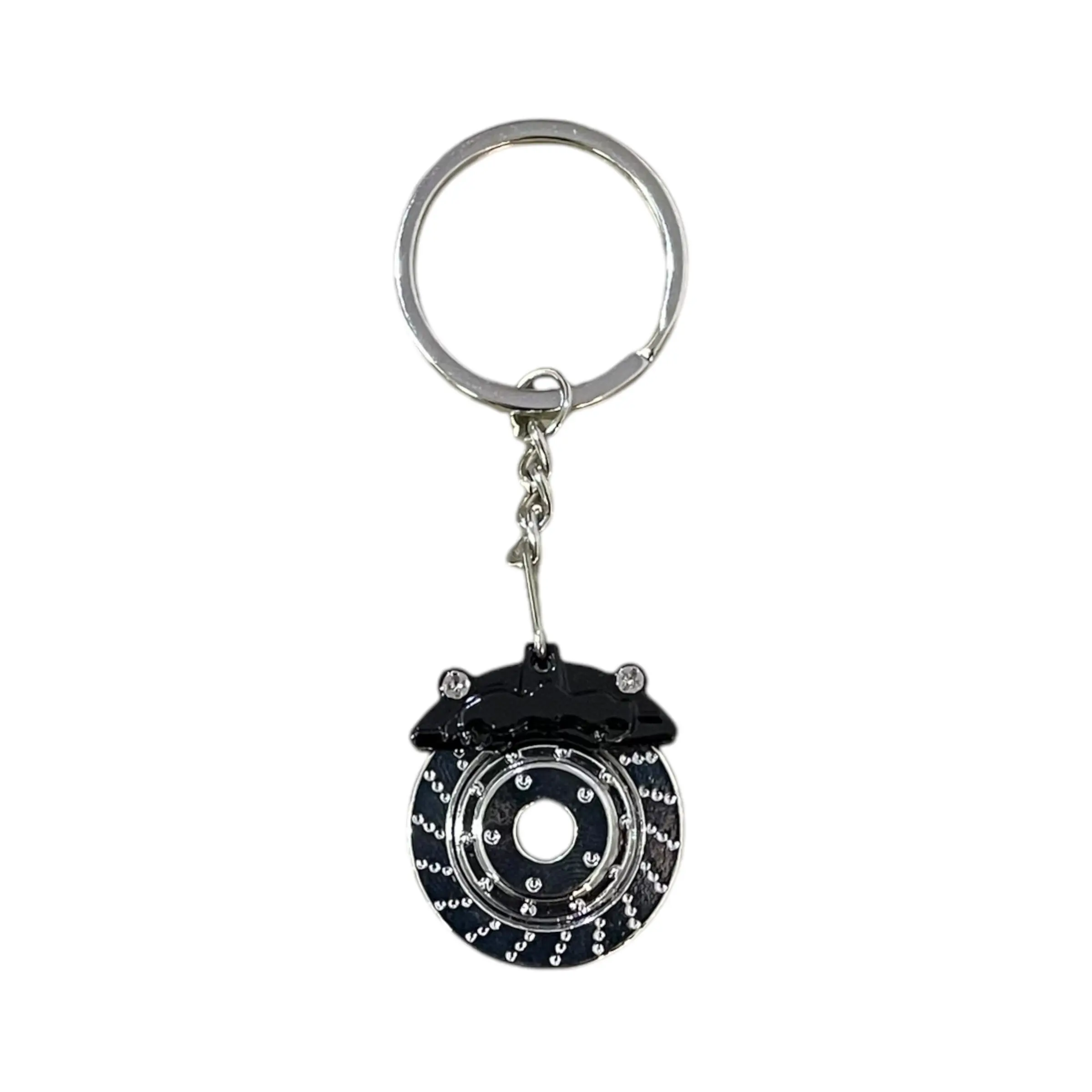 Llavero de disco negro