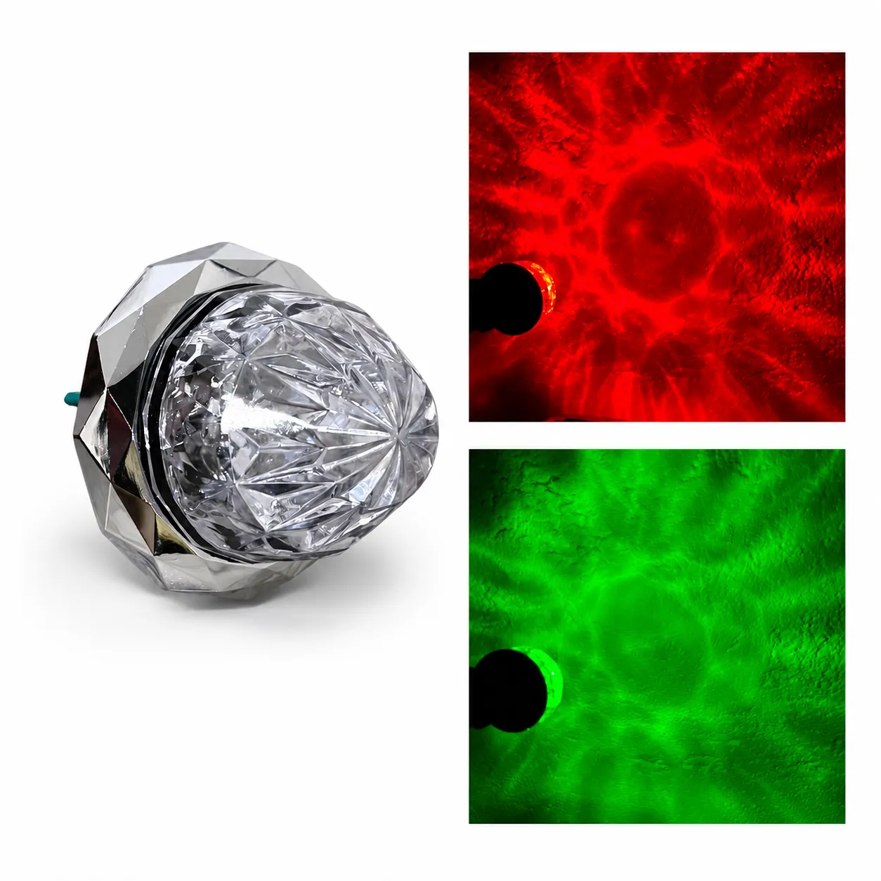 Plafón mini diamond LED tipo botón (colores disp)