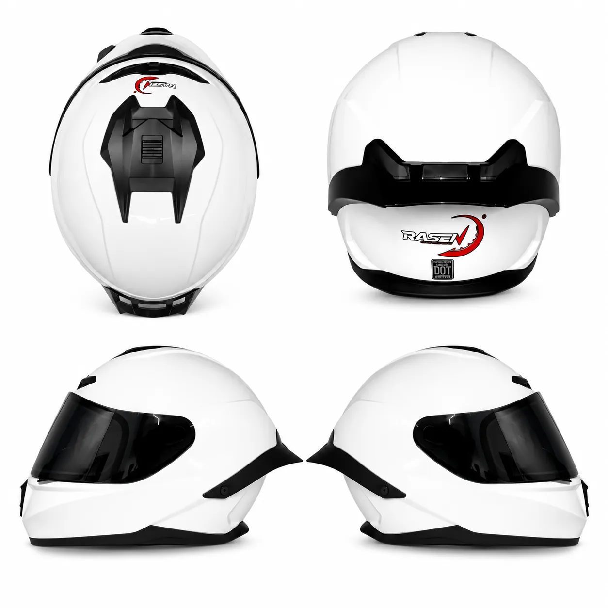 Casco cerrado blanco