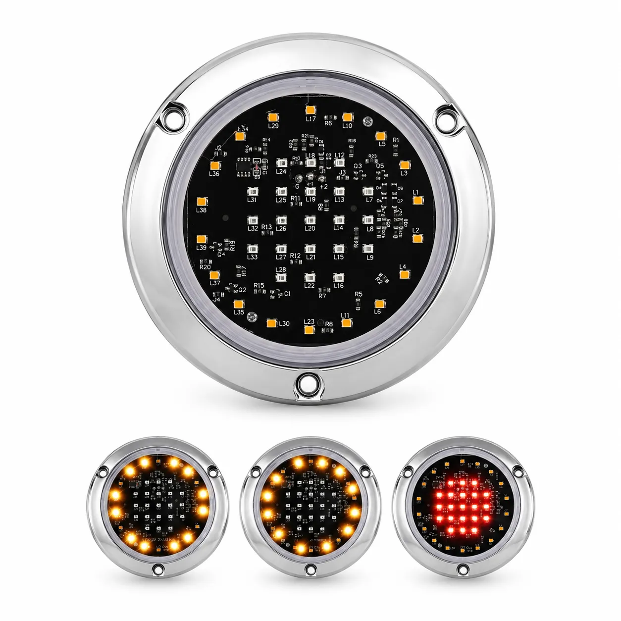 Plafón universal 39 LED con luz giratoria